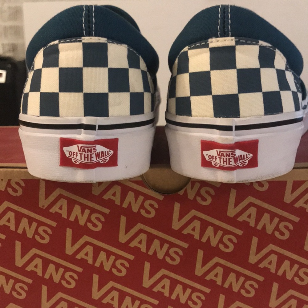 Vans Classic Slip-On Men's Shoes - Corsair Checkerboard - Picture 4 of 11